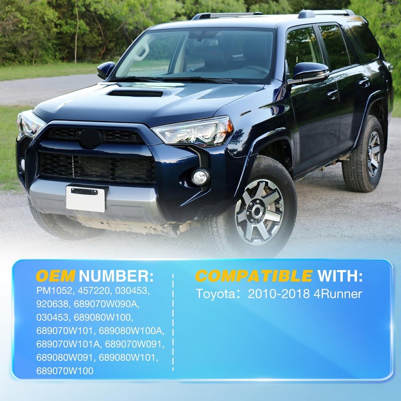 Nilight دعائم الباب الخلفي PM1052 لسيارة تويوتا 4Runner 2010-2018، دعم رفع الباب الخلفي، صدمات الباب الخلفي 23 بوصة، مجموعة قضبان 2PCS - Image 3